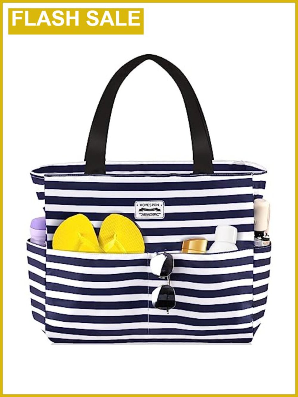 Large Waterproof Beach Bag for Women Zippered Pool Tote Travel